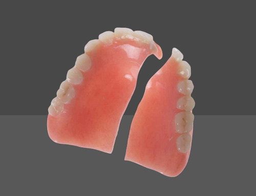 Denture repairing per jaw